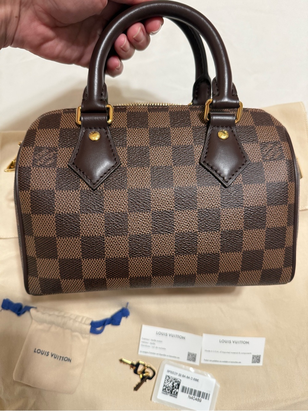 LOUIS VUITTON SPEEDY 20 DAMIER EBENE